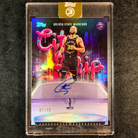 2025-26 Topps Three STEPHEN CURRY City Drip Signatures Auto 7/10