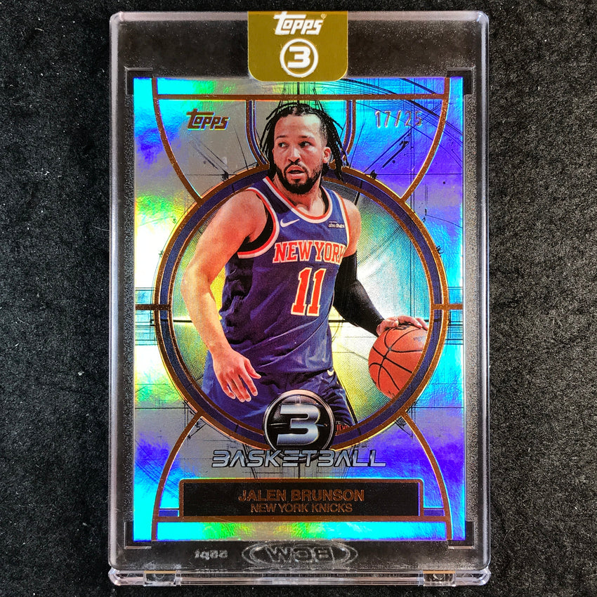 2025-26 Topps Three JALEN BRUNSON Base Bronze 17/25 #55