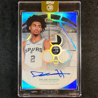 2025-26 Topps Three DYLAN HARPER Rookie 3 Patch Auto Vertical Silver 15/49