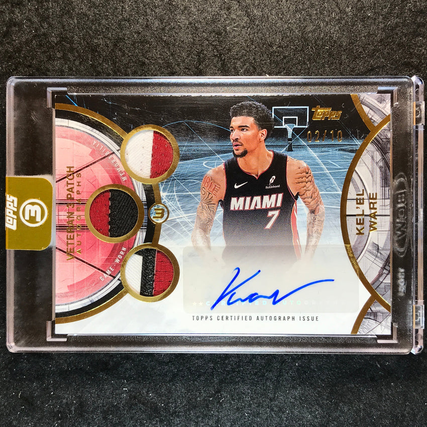 2025-26 Topps Three KEL'EL WARE Veteran 3 Patch Auto Gold 2/10