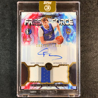 2025-26 Topps Three COOPER FLAGG Fresh Force Rookie Relic Autos Gold 5/10