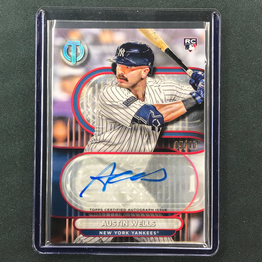 2024 Topps Tribute MLB AUSTIN WELLS Tribute Rookie Auto Red 5/10