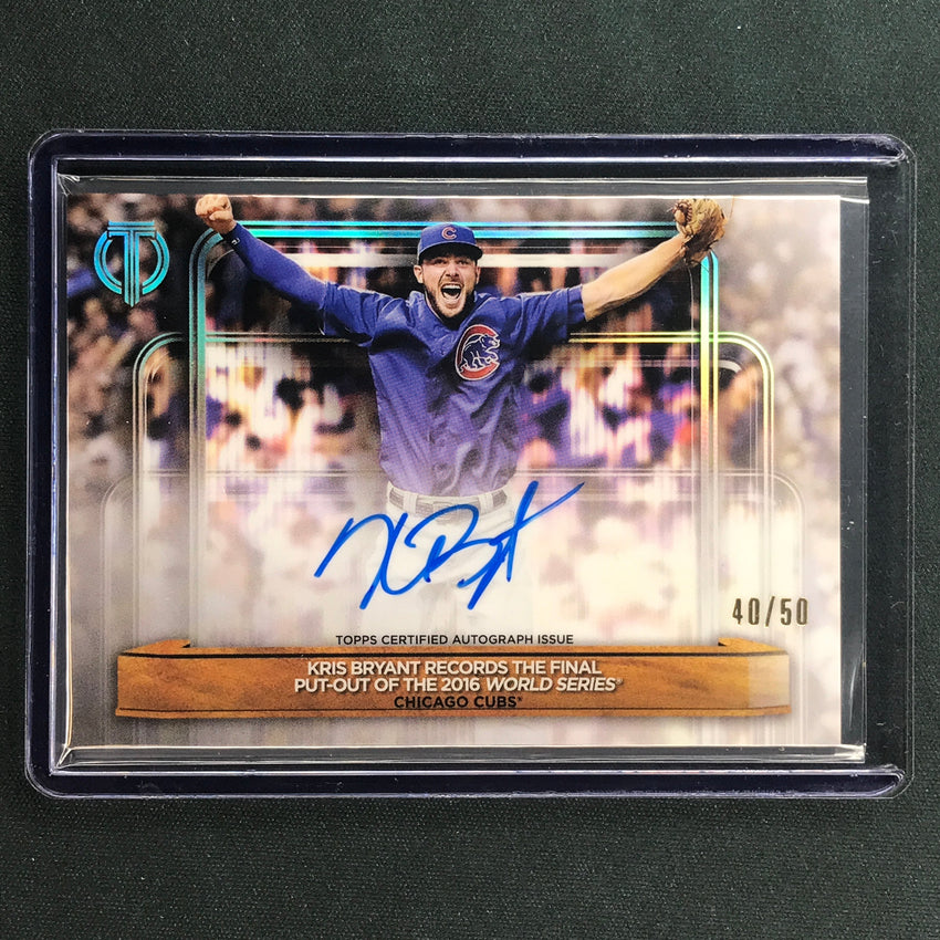 2024 Topps Tribute Mlb Kris Bryant Pat Hughes Calling The Shot Dual Auto 40/50