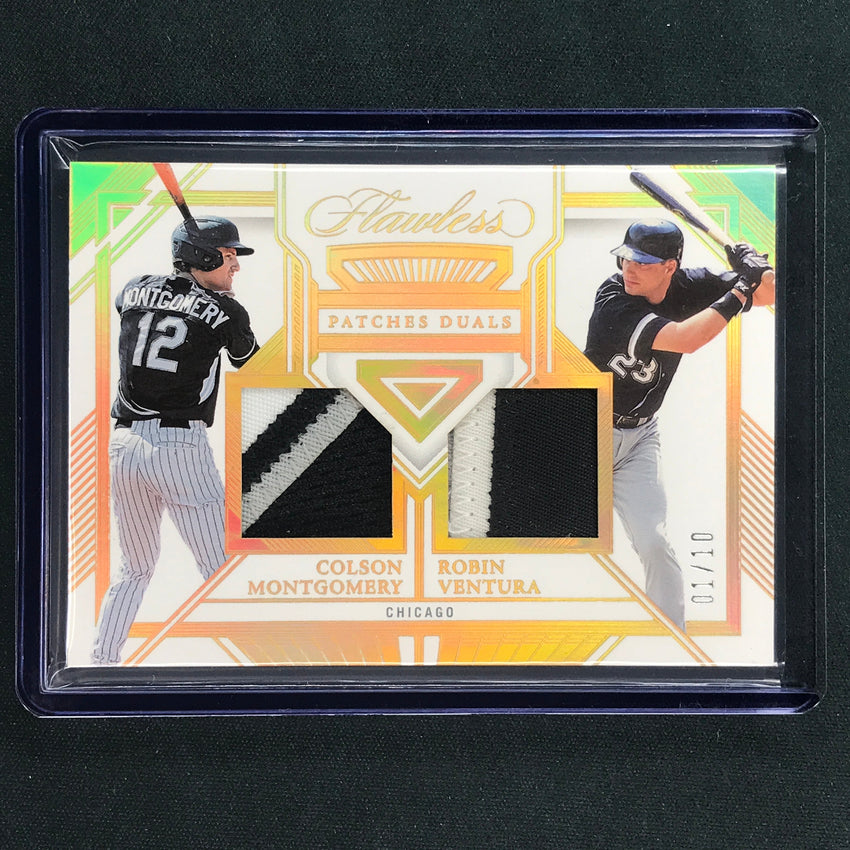 2023 Flawless Mlb Colson Montgomery Robin Ventura Patches Dual Relic Gold 1/10