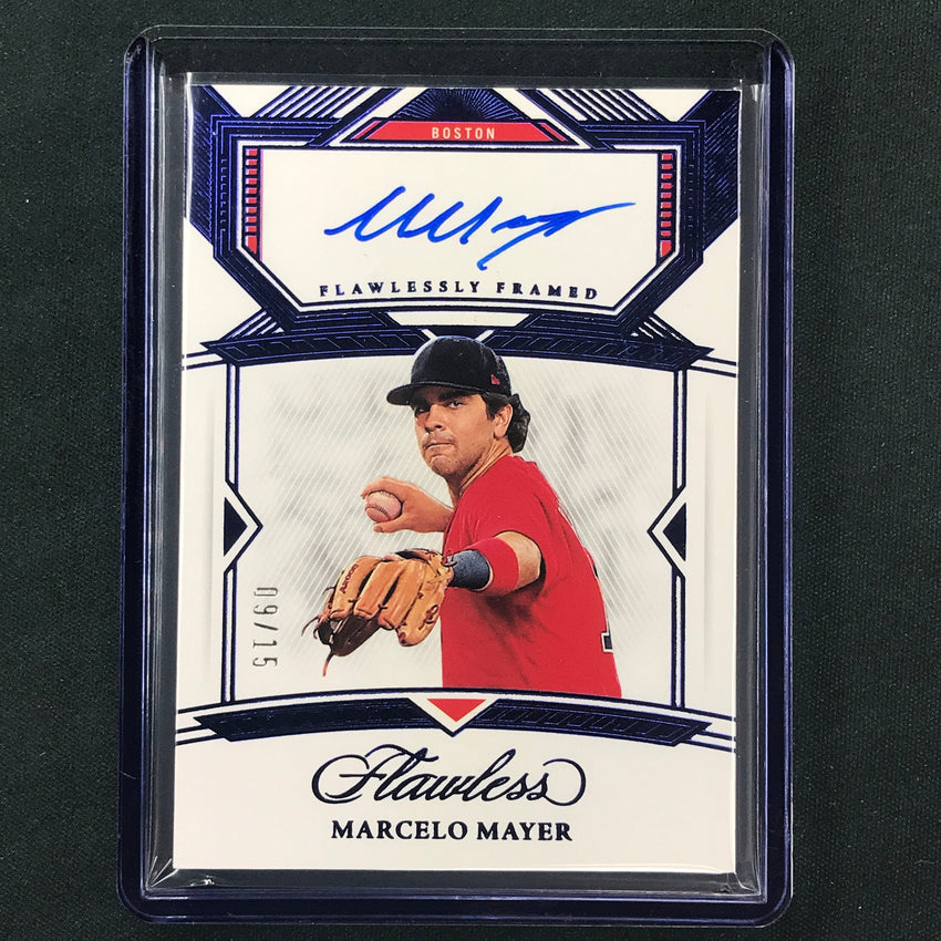 2023 Flawless Mlb Marcelo Mayer Flawlessly Framed Auto Sapphire 9/15