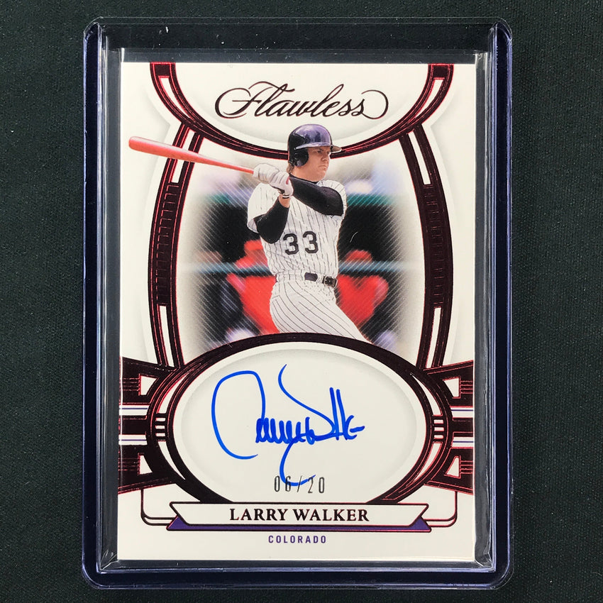 2023 Flawless Mlb Larry Walker Flawless Signatures Auto Ruby 6/20