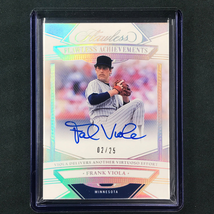 2023 Flawless Mlb Frank Viola Flawless Achievements Auto Silver 2/25