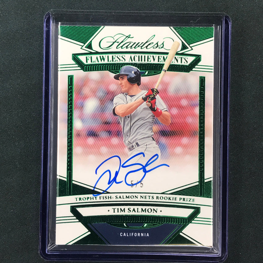 2023 Flawless Mlb Tim Salmon Flawless Achievements Auto Emerald 5/5
