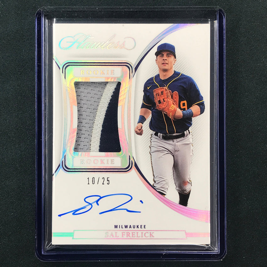 2023 Flawless Mlb Sal Frelick Rookie Patch Auto Silver 10/25