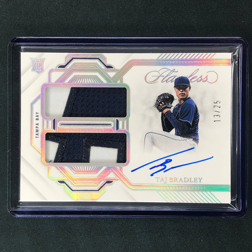 2023 Flawless Mlb Taj Bradley Rookie Dual Patch Auto Silver 13/25