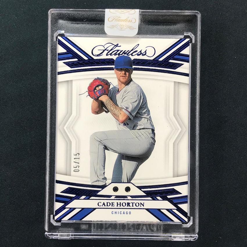 2023 Flawless Mlb Cade Horton Base Sapphire Dual Gems 5/15