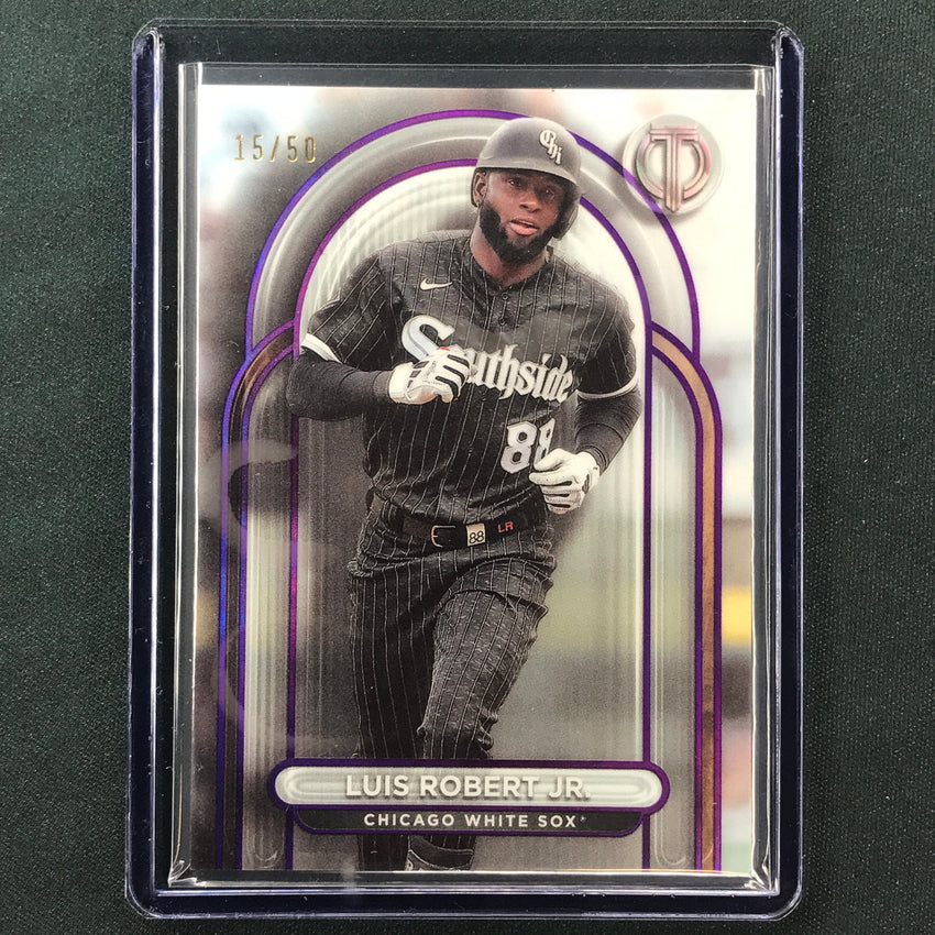 2024 Topps Tribute Mlb Luis Robert Jr. Base Purple 15/50