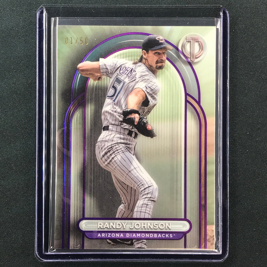 2024 Topps Tribute Mlb Randy Johnson Base Purple 1/50