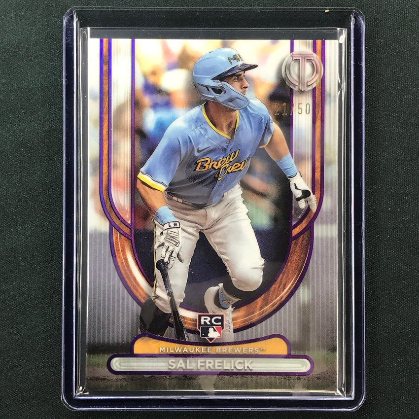 2024 Topps Tribute Mlb Sal Frelick Rookie Base Purple 21/50