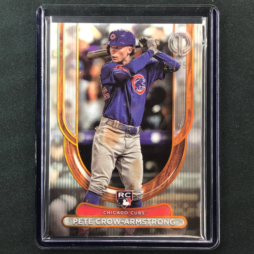 2024 Topps Tribute Mlb Pete Crow-armstrong Rookie Base Orange 25/25
