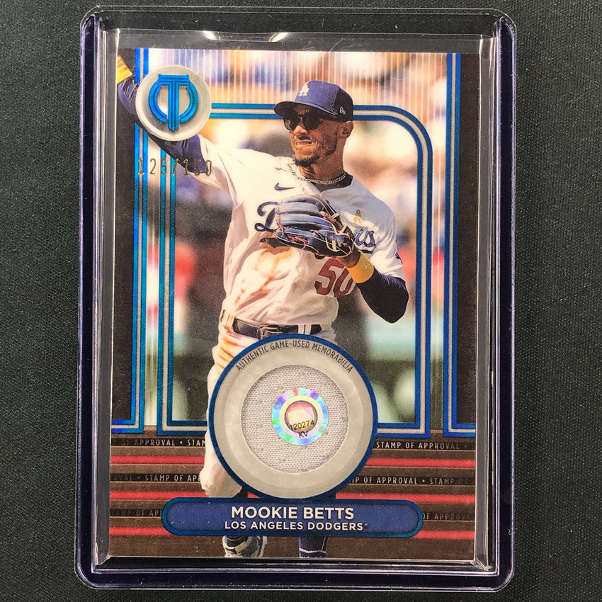 2024 Topps Tribute Mlb Mookie Betts Stamp Of Approval Jersey Relic Blue 125/150