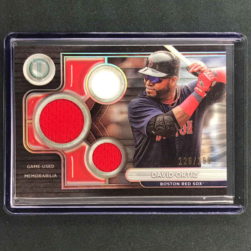 2024 Topps Tribute Mlb David Ortiz Triple Tribute Relic Jersey Base 126/199