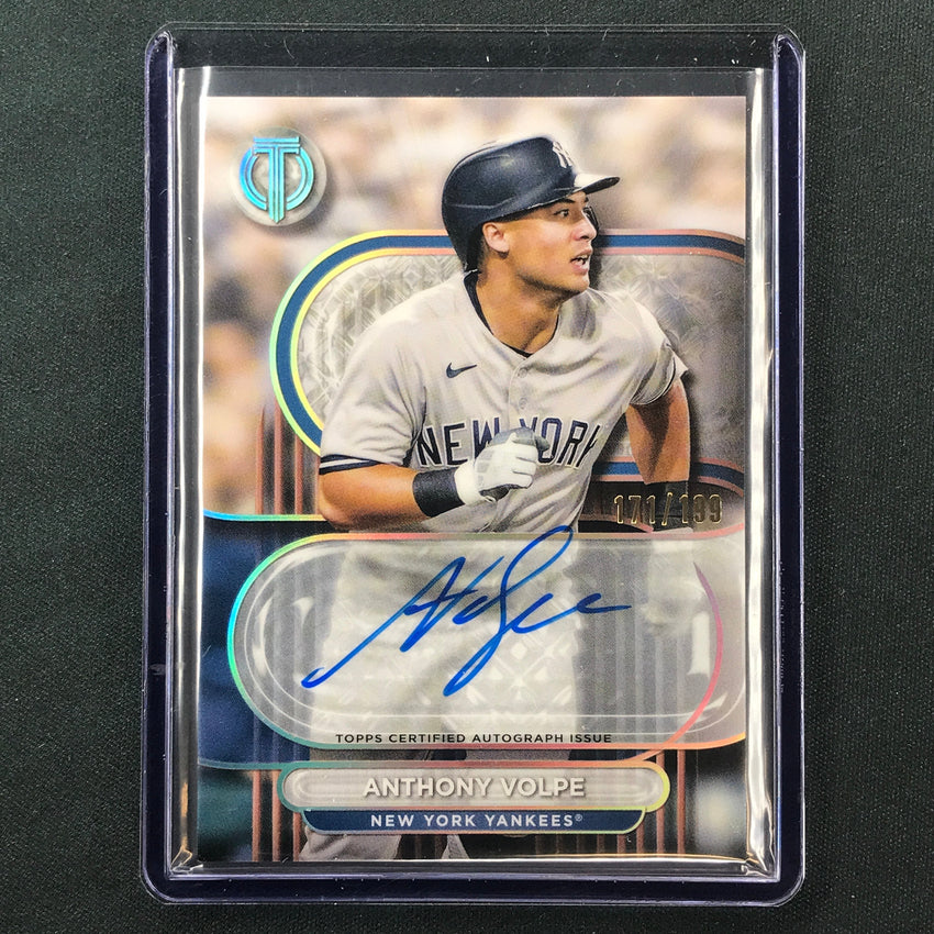 2024 Topps Tribute Mlb Anthony Volpe Tribute Auto Base 171/199