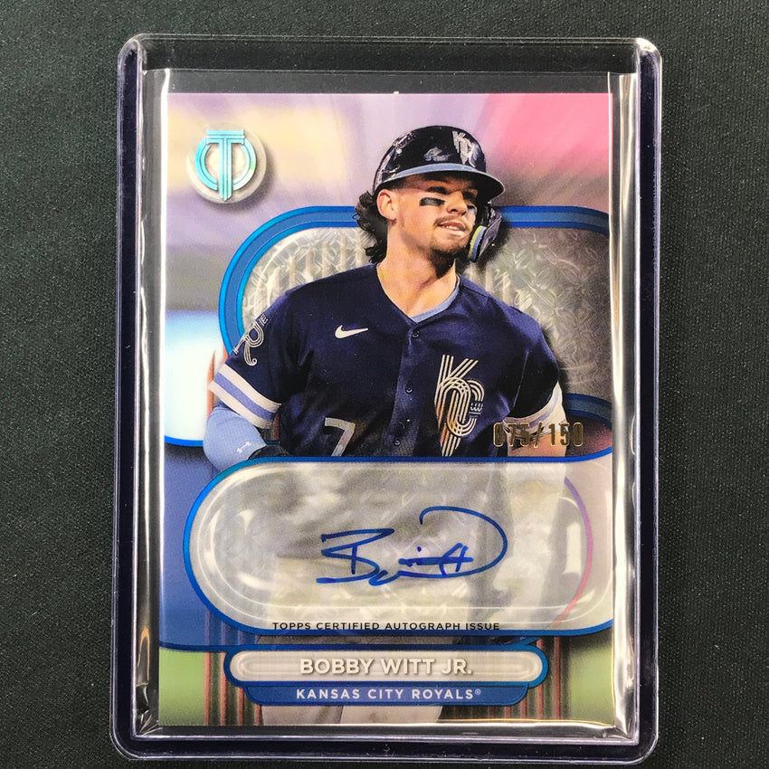 2024 Topps Tribute Mlb Bobby Witt Jr. Tribute Auto Blue 75/150