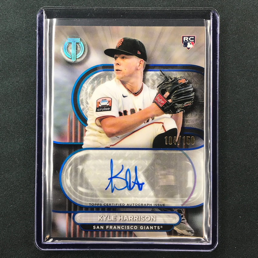 2024 Topps Tribute Mlb Kyle Harrison Tribute Rookie Auto Blue 104/150