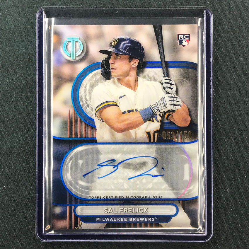 2024 Topps Tribute Mlb Sal Frelick Tribute Rookie Auto Blue 52/150