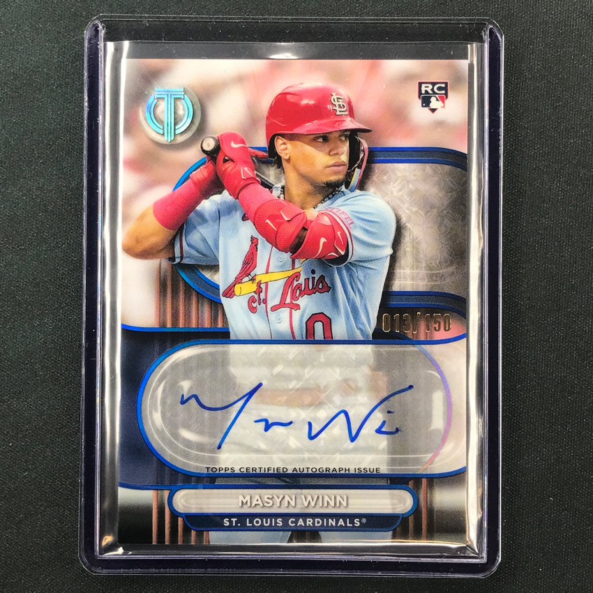 2024 Topps Tribute Mlb Masyn Winn Tribute Rookie Auto Blue 13/150