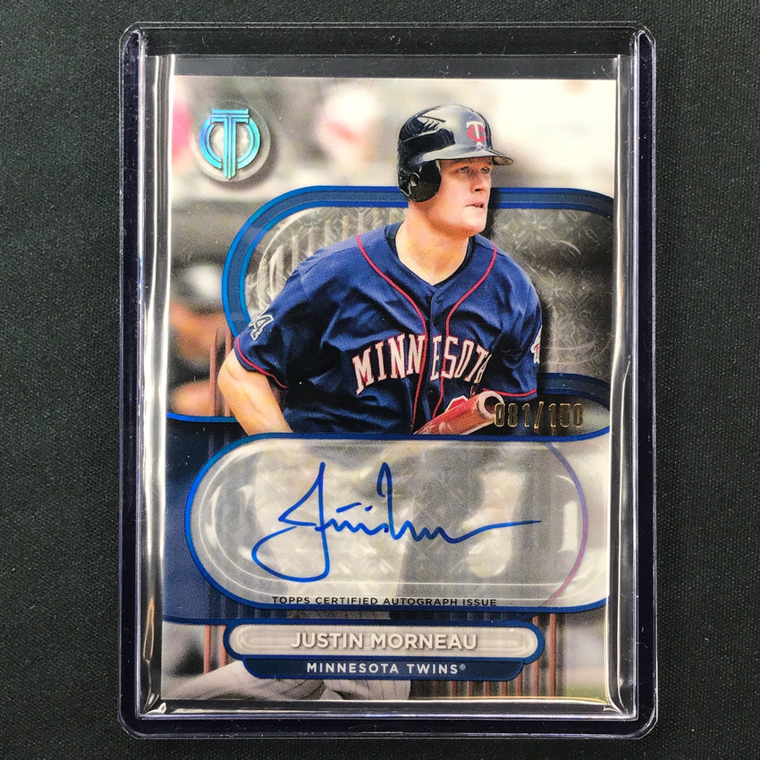 2024 Topps Tribute Mlb Justin Morneau Tribute Auto Blue 81/150