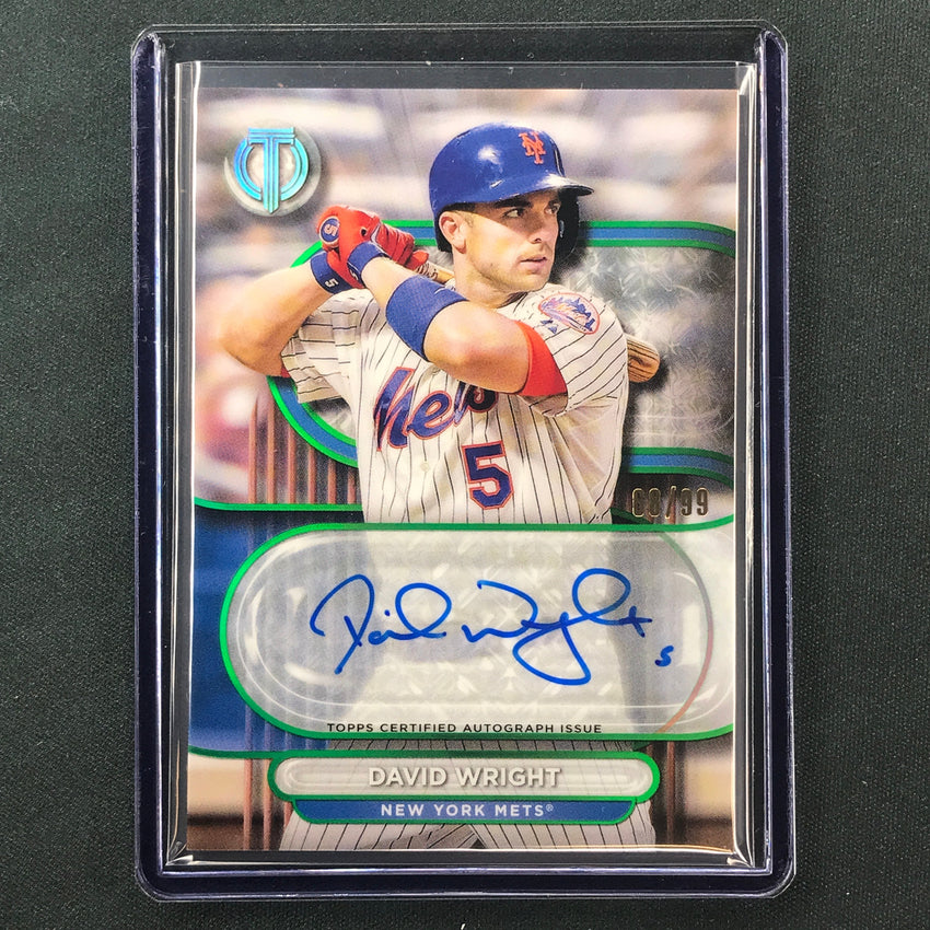 2024 Topps Tribute Mlb David Wright Tribute Auto Green 68/99