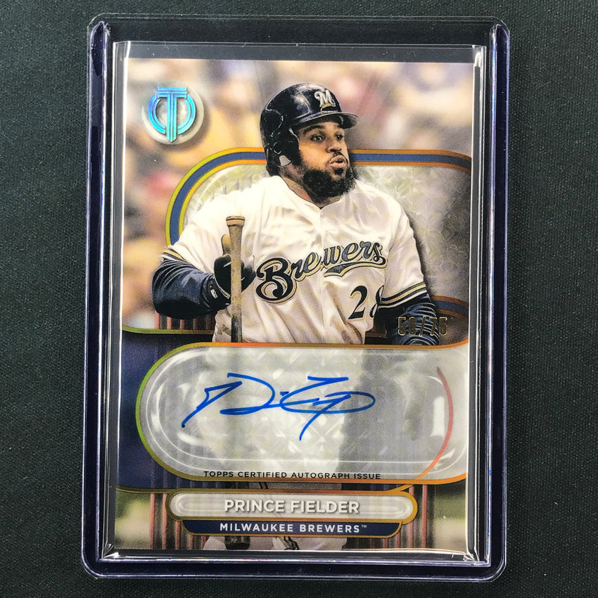 2024 Topps Tribute Mlb Prince Fielder Tribute Auto Gold 56/75
