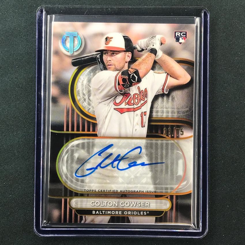 2024 Topps Tribute Mlb Colton Cowser Tribute Rookie Auto Gold 33/75