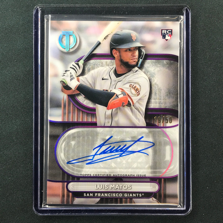 2024 Topps Tribute Mlb Luis Matos Tribute Rookie Auto Purple 19/50
