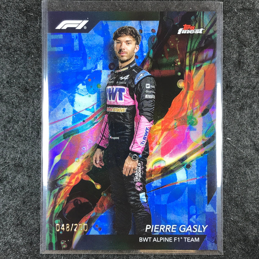 2024 Topps Finest Formula 1 PIERRE GASLY Common Blue /200 #10