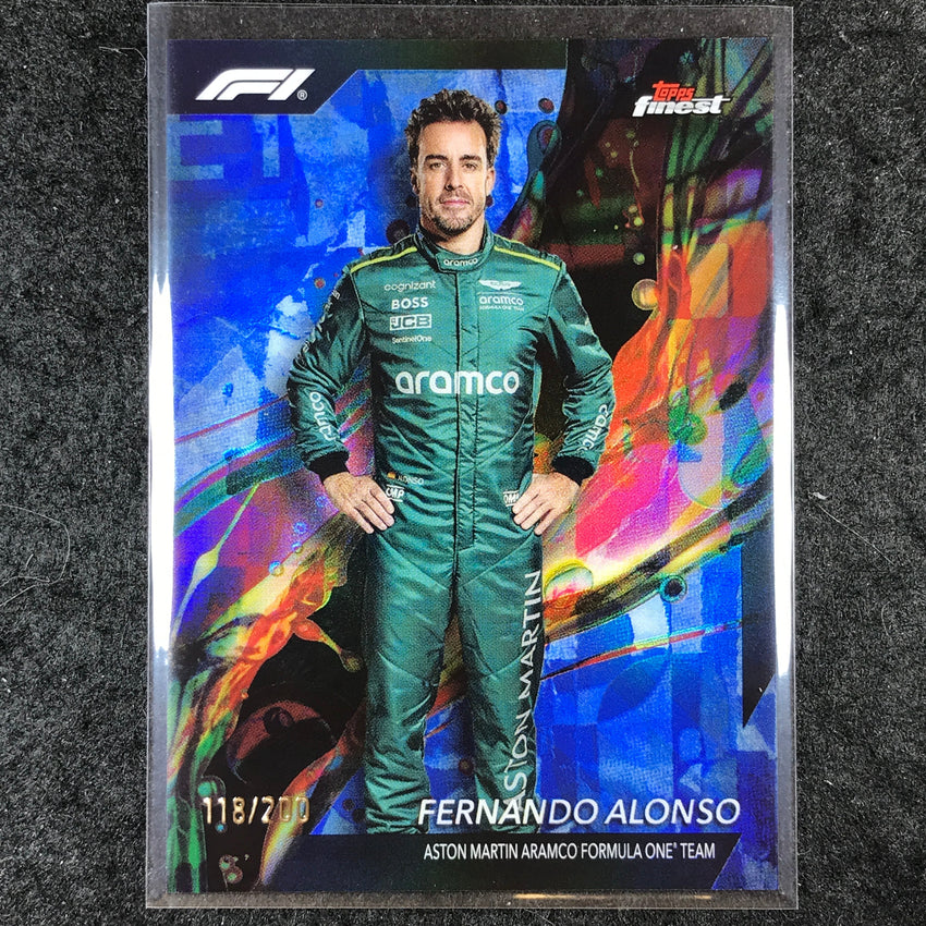 2024 Topps Finest Formula 1 FERNANDO ALONSO Common Blue /200 #11