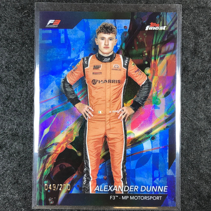 2024 Topps Finest Formula 1 ALEXANDER DUNNE Common Blue /200 #51
