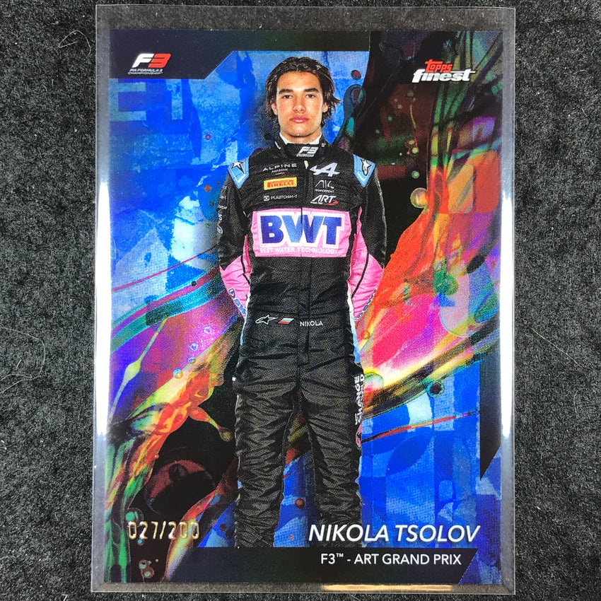 2024 Topps Finest Formula 1 NIKOLA TSOLOV Common Blue /200 #66