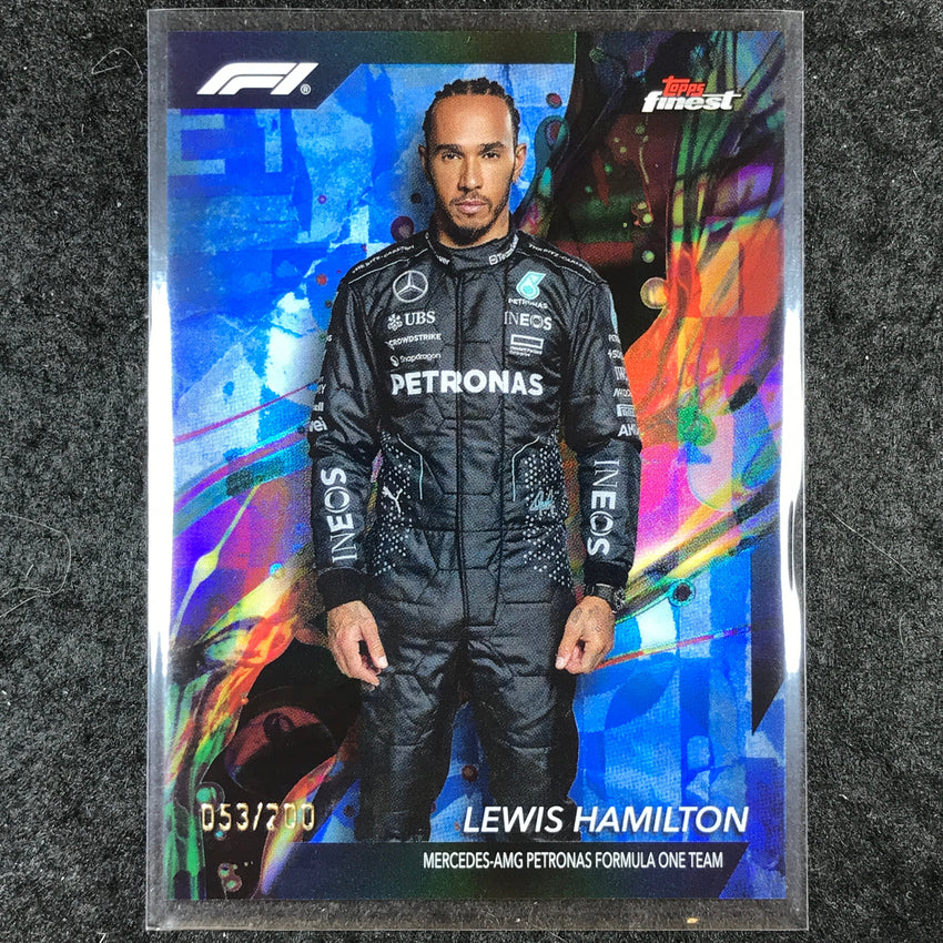 2024 Topps Finest Formula 1 LEWIS HAMILTON Common Blue /200 #89