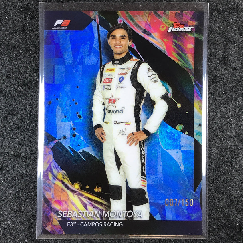 2024 Topps Finest Formula 1 SEBASTIÁN MONTOYA Uncommon Blue /150 #153