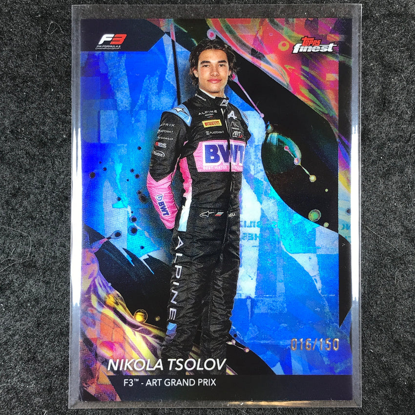 2024 Topps Finest Formula 1 NIKOLA TSOLOV Uncommon Blue /150 #166