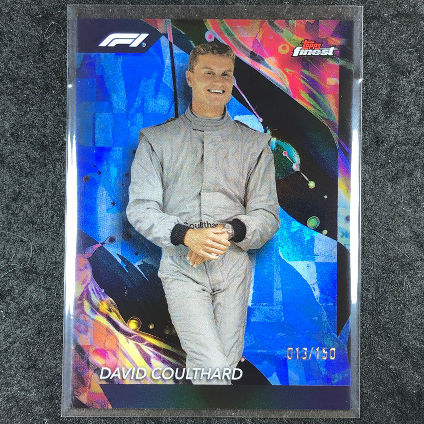 2024 Topps Finest Formula 1 DAVID COULTHARD Uncommon Blue /150 #177
