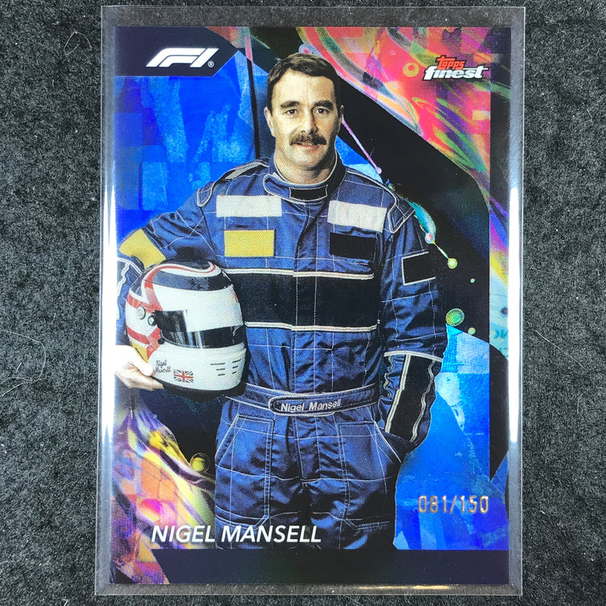 2024 Topps Finest Formula 1 NIGEL MANSELL Uncommon Blue /150 #180