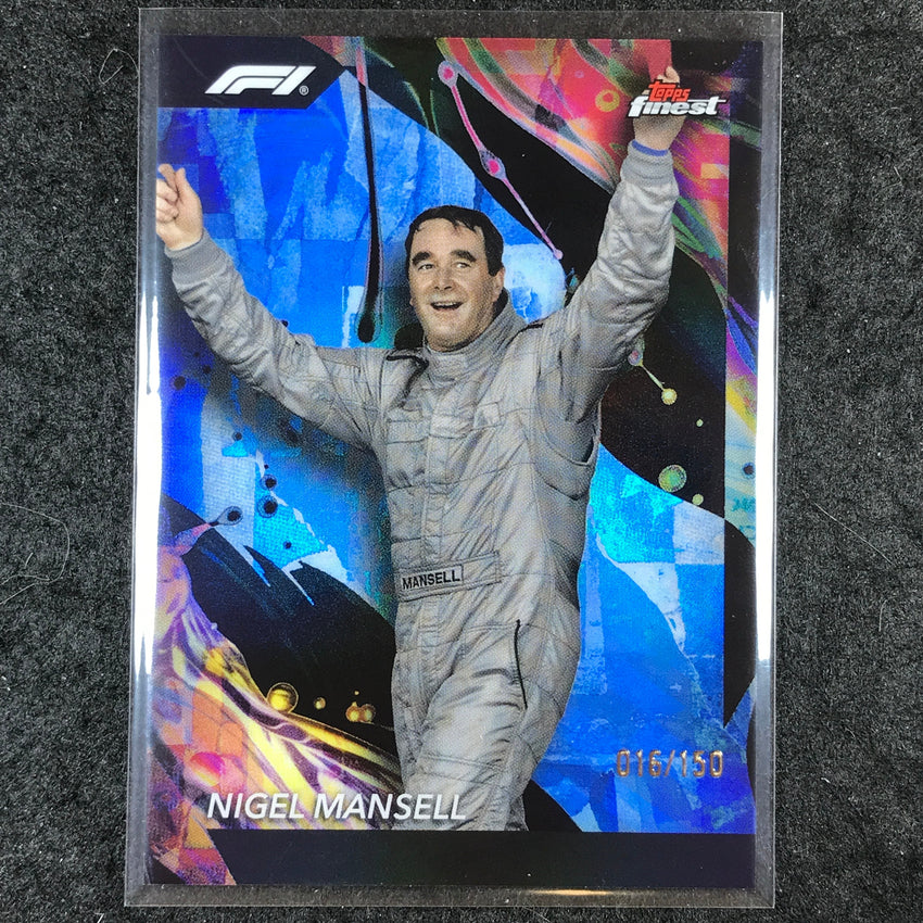 2024 Topps Finest Formula 1 NIGEL MANSELL Uncommon Blue /150 #185