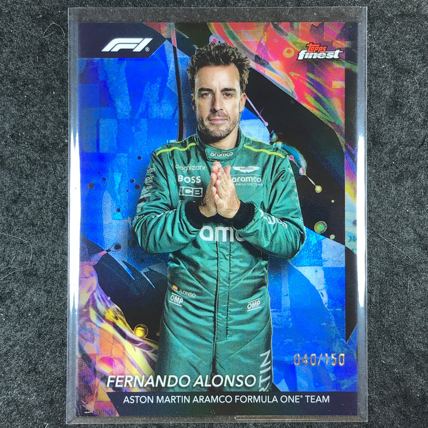 2024 Topps Finest Formula 1 FERNANDO ALONSO Uncommon Blue /150 #190