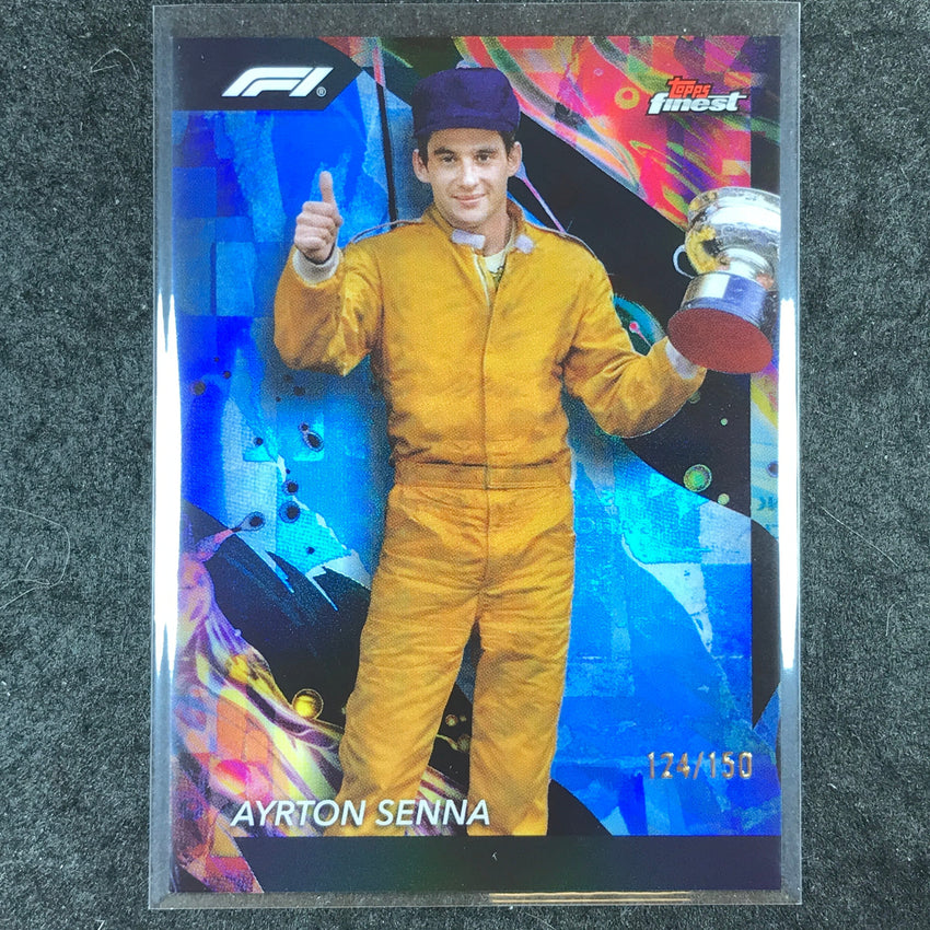2024 Topps Finest Formula 1 AYRTON SENNA Uncommon Blue /150 #192