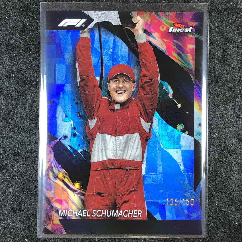 2024 Topps Finest Formula 1 MICHAEL SCHUMACHER Uncommon Blue /150 #198