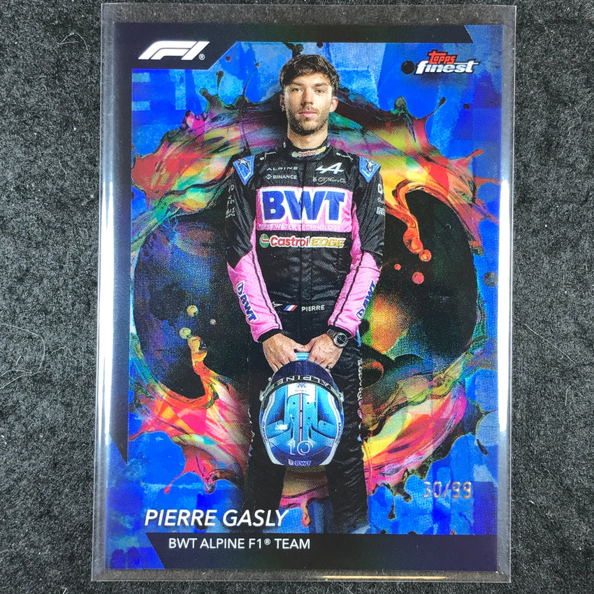 2024 Topps Finest Formula 1 PIERRE GASLY Rare Blue 30/99 #210
