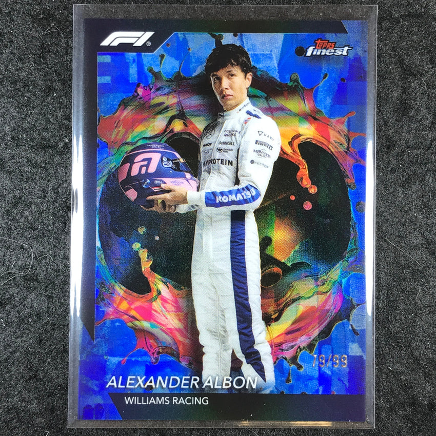 2024 Topps Finest Formula 1 ALEXANDER ALBON Rare Blue 79/99 #219