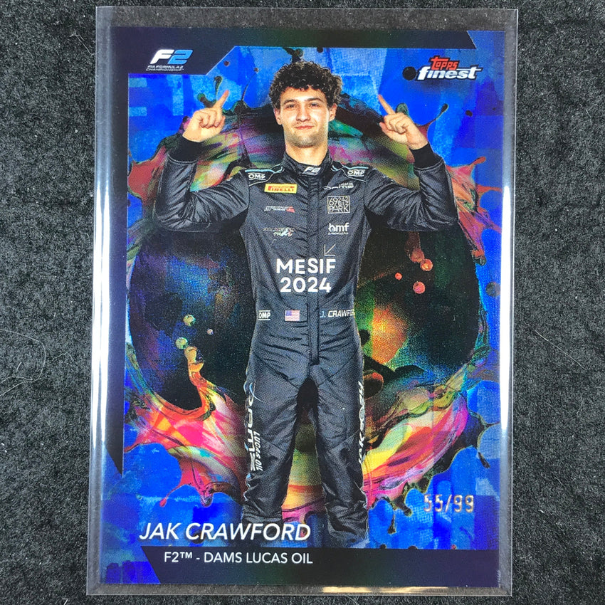 2024 Topps Finest Formula 1 JAK CRAWFORD Rare Blue 55/99 #233