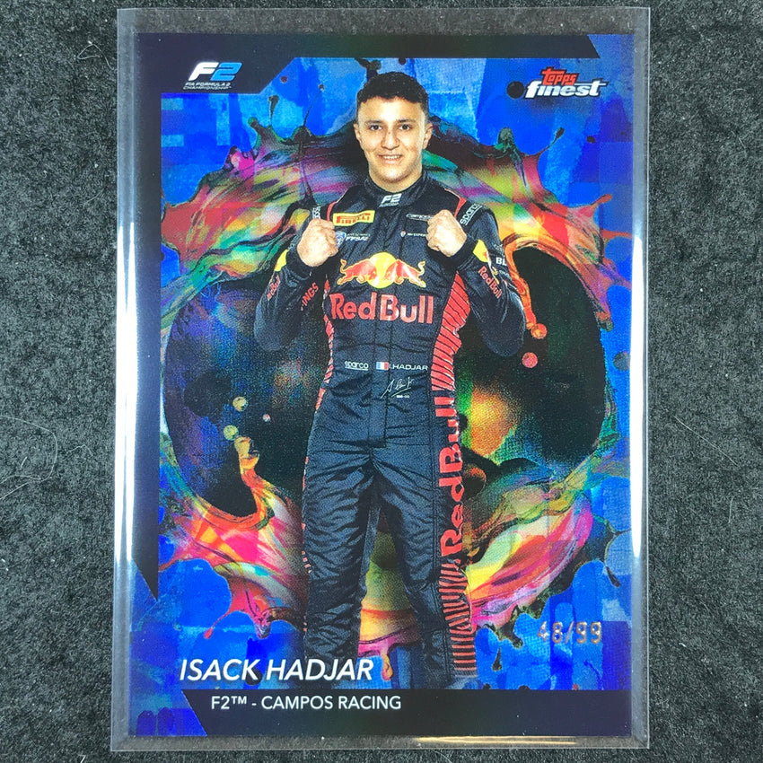 2024 Topps Finest Formula 1 ISACK HADJAR Rare Blue 48/99 #241