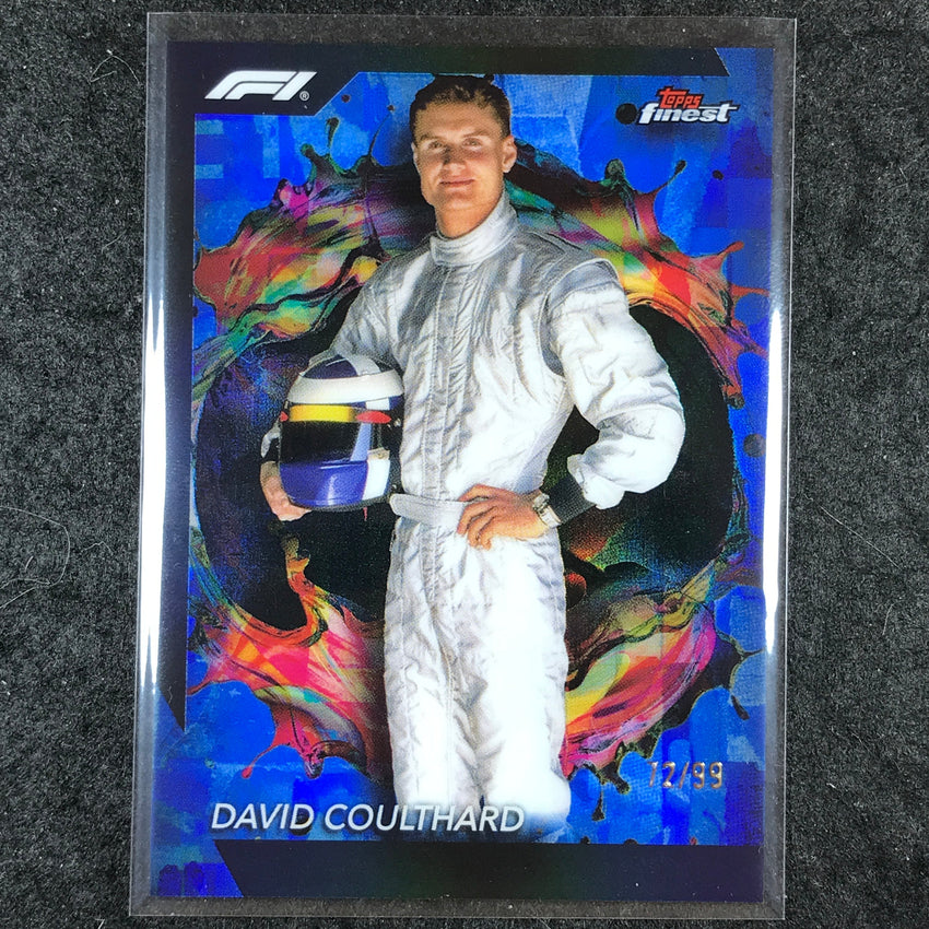 2024 Topps Finest Formula 1 DAVID COULTHARD Rare Blue 72/99 #277