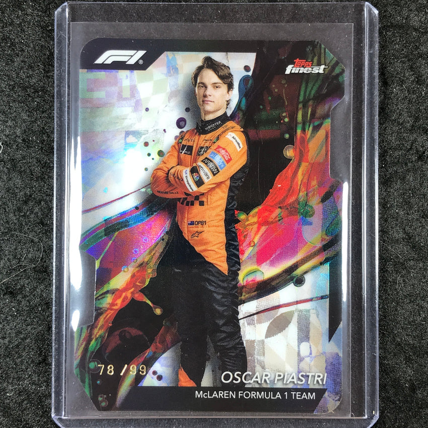2024 Topps Finest Formula 1 OSCAR PIASTRI Common Die-Cut 78/99 #8